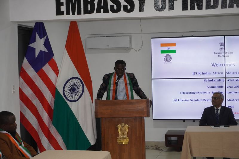 Honouring of 20 Liberian Students Awarded ICCR India–Africa Maitri Scholarships for AY 2026-2027 – 06 July 2026